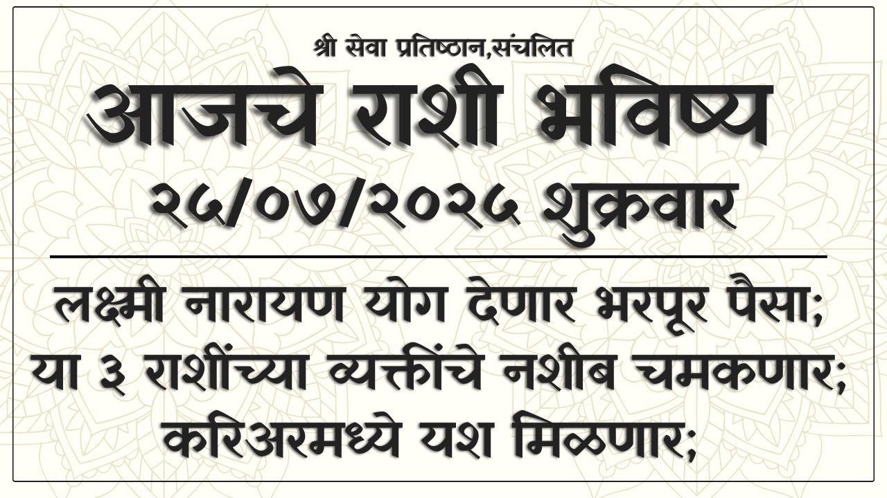 Daily Horoscope 25 July 2025