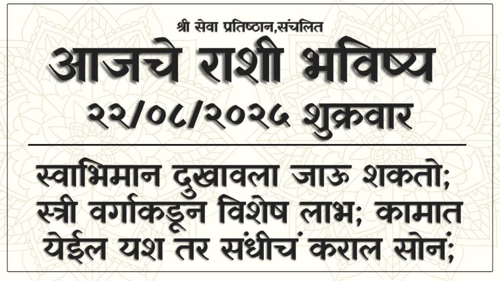 Daily Horoscope 22 August 2025