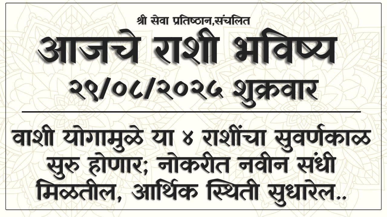 Daily Horoscope 29 August 2025