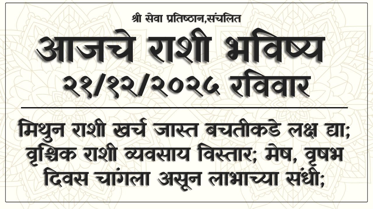 Daily Horoscope 21 December 2025