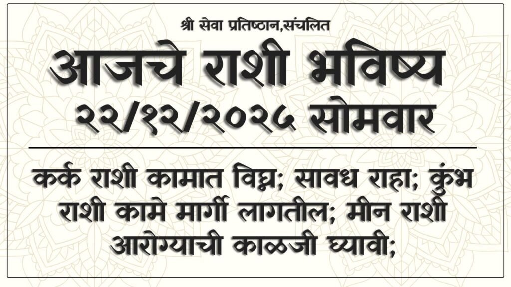 Daily Horoscope 22 December 2025