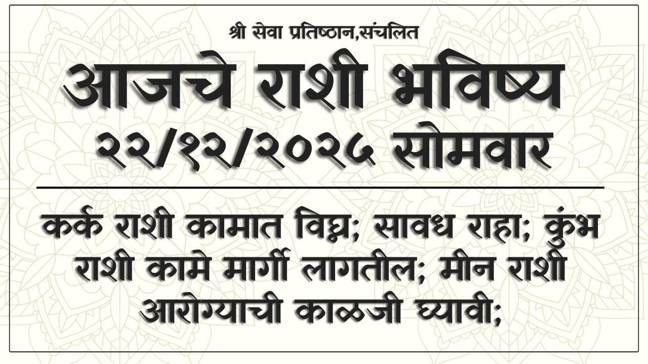 Daily Horoscope 22 December 2025