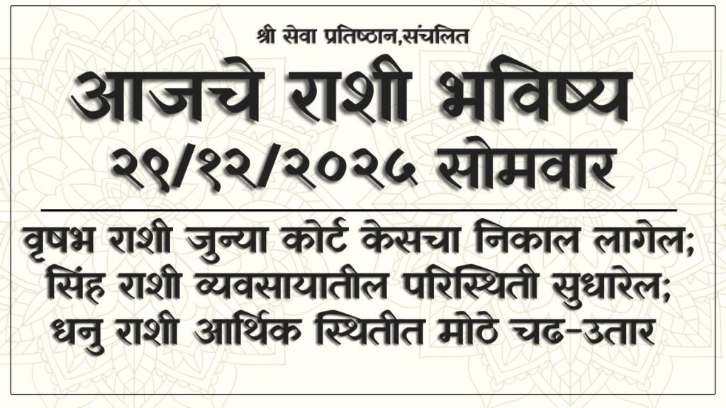 Daily Horoscope 29 December 2025