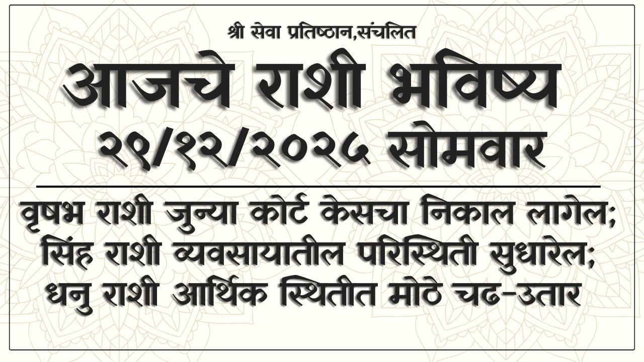 Daily Horoscope 29 December 2025