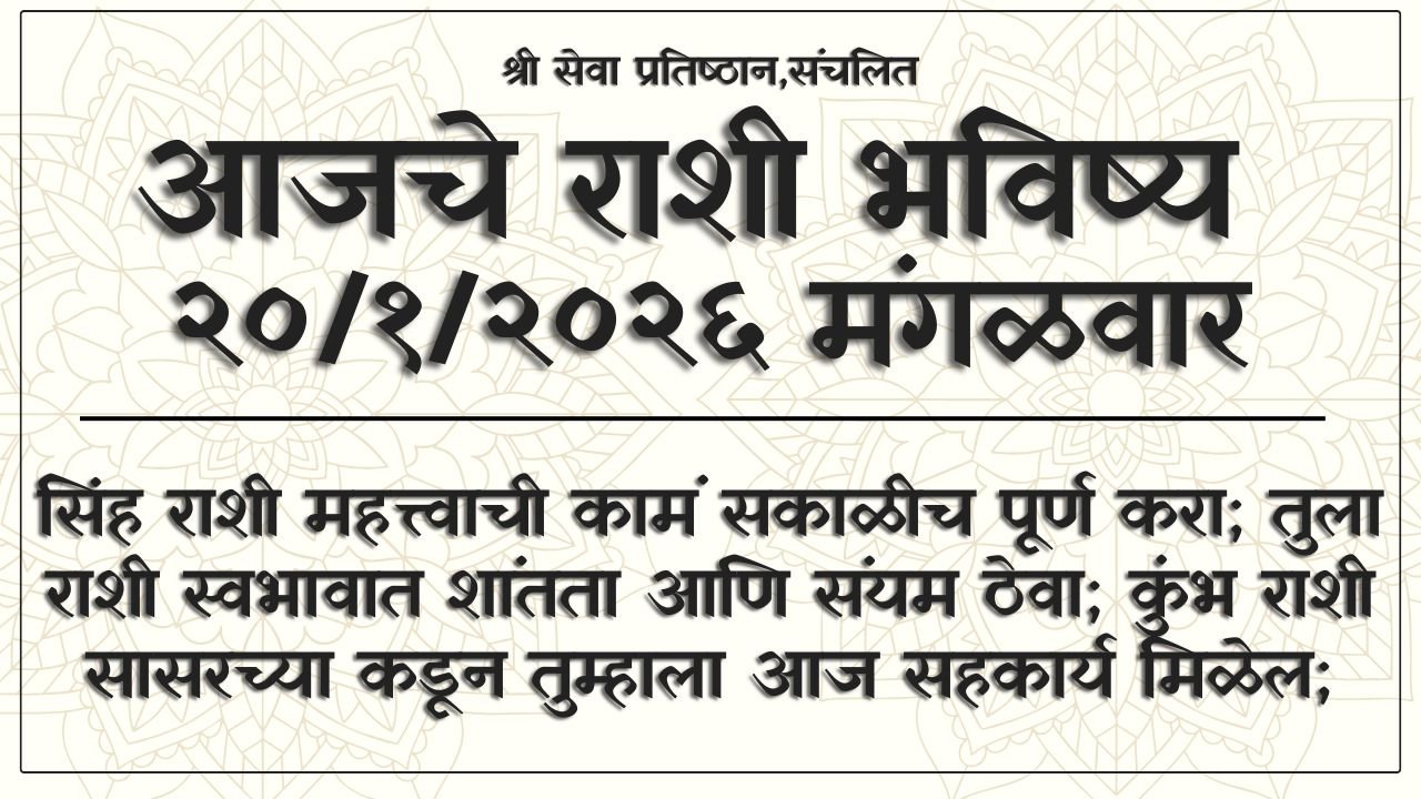 Daily Horoscope 20 January 2026