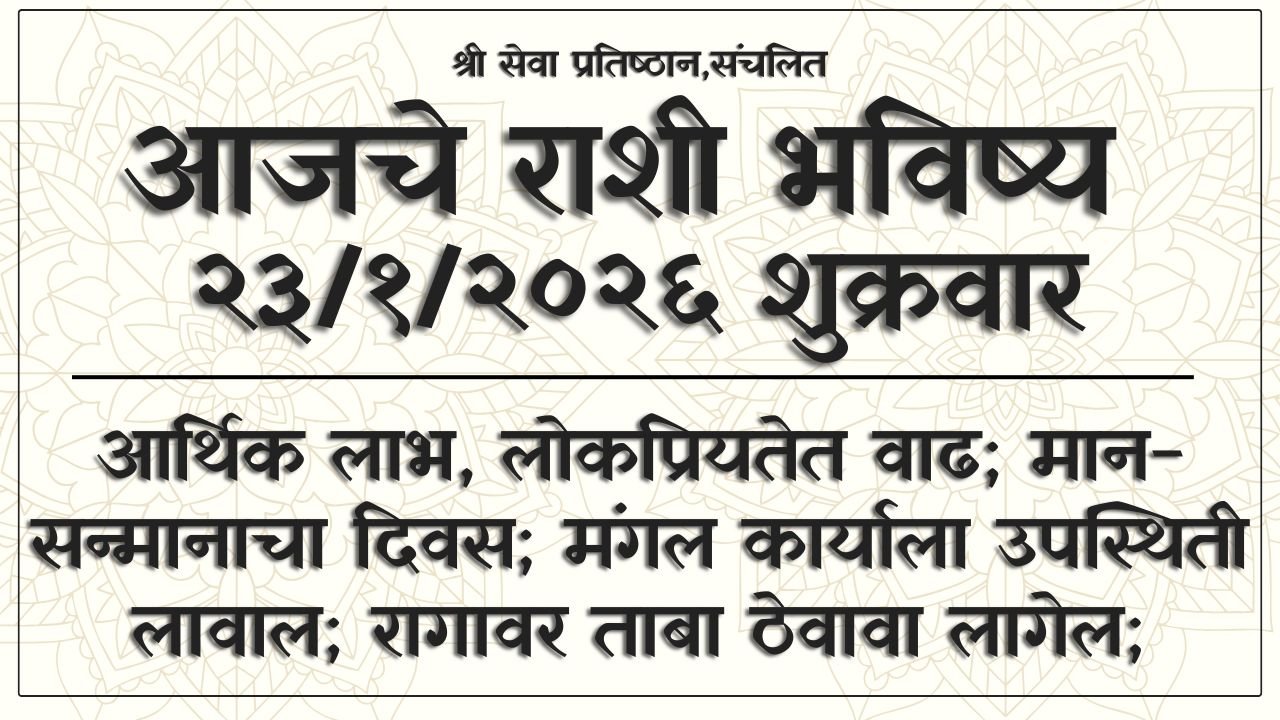 Daily Horoscope 23 January 2026