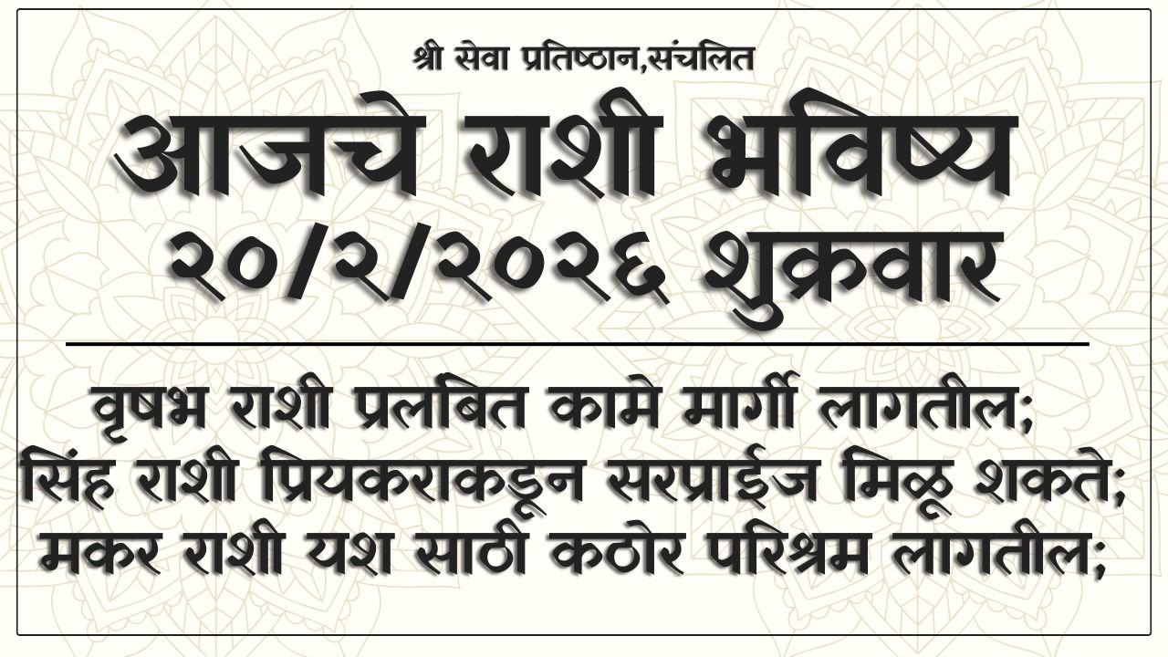 Daily Horoscope 20 February 2026