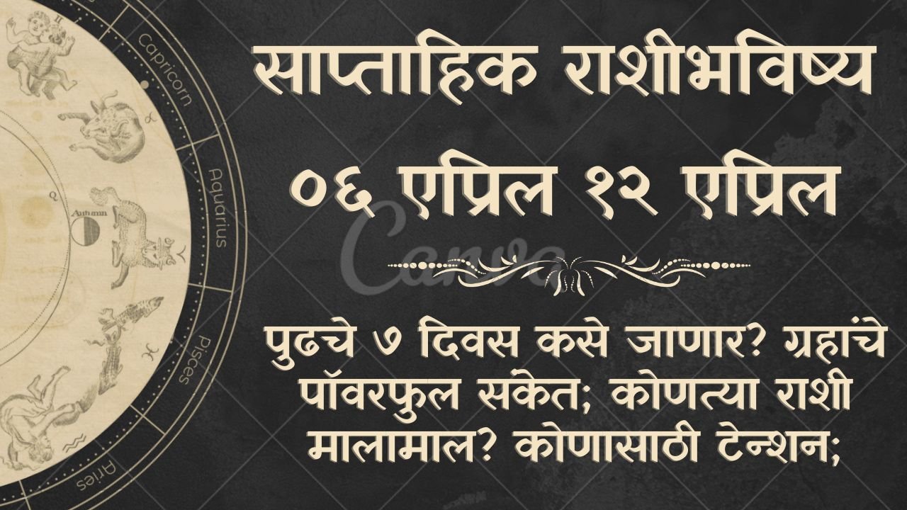 Weekly Horoscope 6 To 12 April 2026