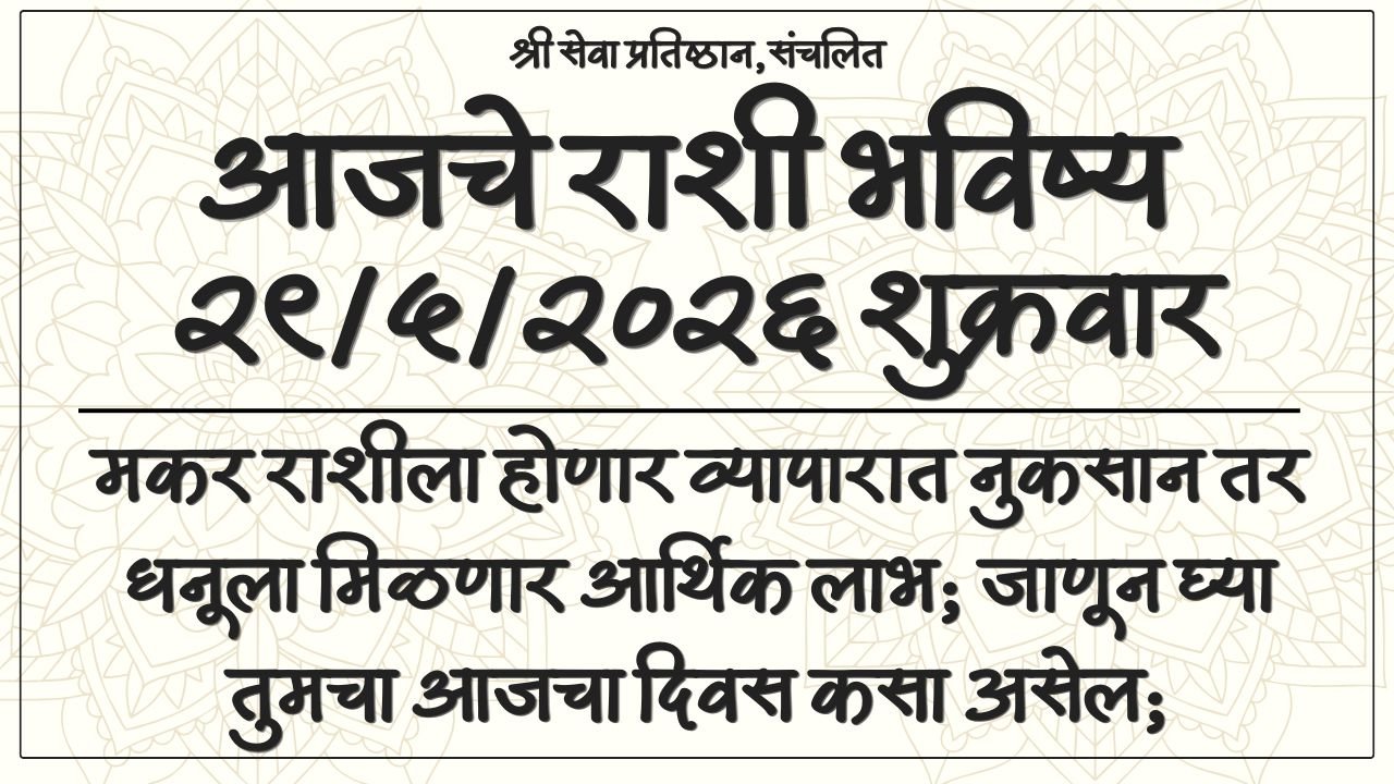 Daily Horoscope 29 May 2026