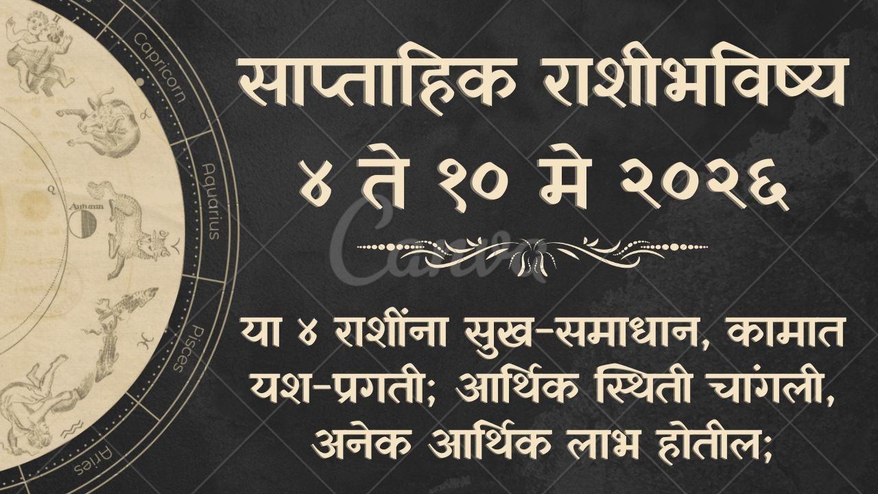 Weekly Horoscope 04 to 10 May 2026
