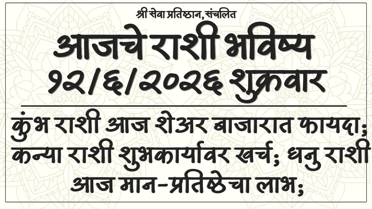 Daily Horoscope 12 June 2026