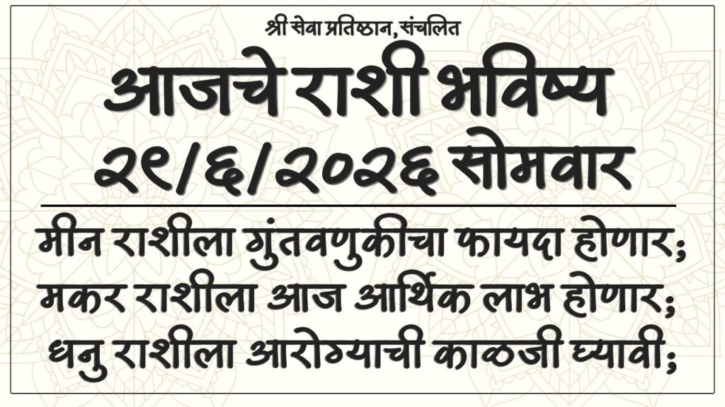 Daily Horoscope 29 June 2026