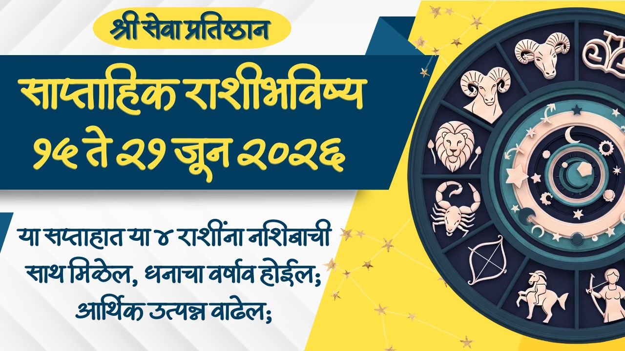 Weekly Horoscope 15 to 21 June 2026