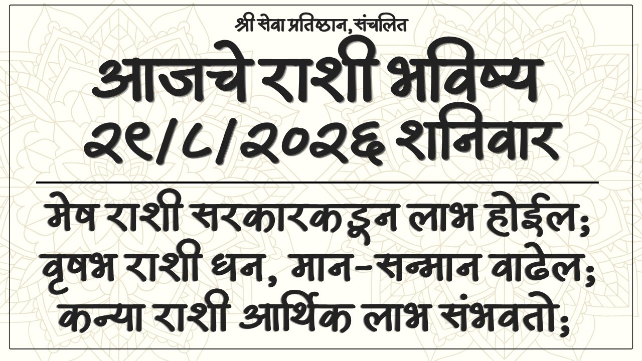 Daily Horoscope 29 August 2026