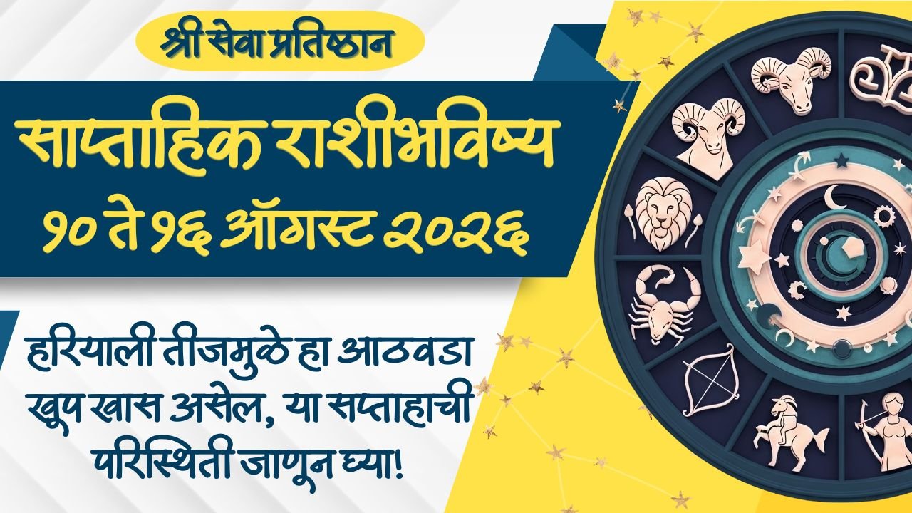 Weekly Horoscope 10 to 16 August 2026